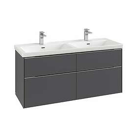 Villeroy & Boch Subway 3.0 Servantskap m/4 skuffer 1272x576x478 mm, Hvit Høyglan