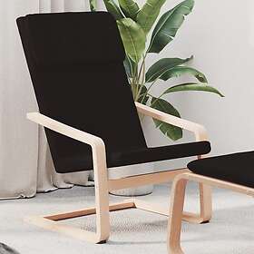 vidaXL Vilstol svart tyg 351055