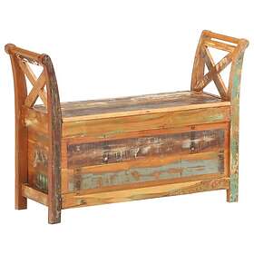 vidaXL Hallbänk 103x33x72 cm massivt återvunnet trä 285905