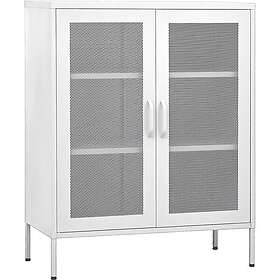 vidaXL Förvaringsskåp vit 80x35x101,5 cm stål 336179