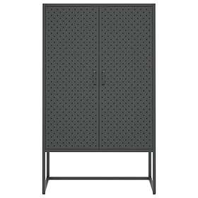 vidaXL Högskåp antracit 80x35x135 cm stål 335876