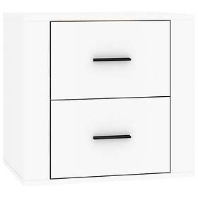 vidaXL Väggmonterade sängbord vit 50x36x47 cm 816856