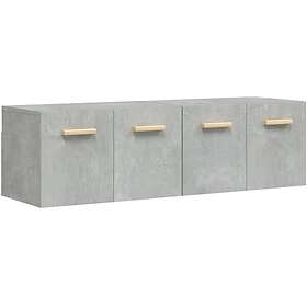 vidaXL Väggskåp 2 st betonggrå 60x36,5x35 cm konstruerat trä 3115631