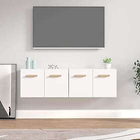 vidaXL Väggskåp 2 st vit 60x36,5x35 cm konstruerat trä 3115628