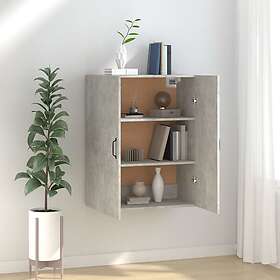 vidaXL Väggskåp betonggrå 69,5x34x90 cm konstruerat trä 812271