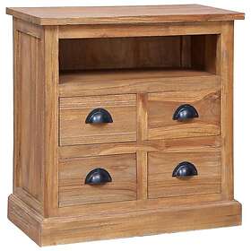 vidaXL Sidoskåp 60x30x60 cm massiv teak 285311