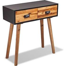 vidaXL Konsolbord massivt akaciaträ 70x30x75 cm 245479