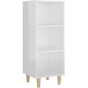 vidaXL Skåp vit högglans 34,5x32,5x90 cm konstruerat trä 812381