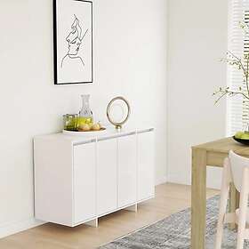 vidaXL Skänk vit 120x41x75 cm spånskiva 809602