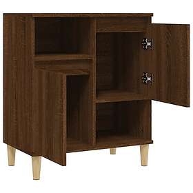 vidaXL Byrå brun ek 60x35x70 cm konstruerat trä 821147