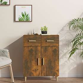 vidaXL Skänk rökfärgad ek 69,5x34x89 cm konstruerat trä 817357