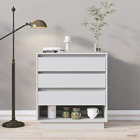 vidaXL Skänk vit 70x41x75 cm spånskiva 809548
