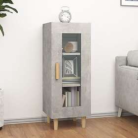 vidaXL Skåp betonggrå 34.5x34x90 cm konstruerat trä 812397