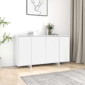 vidaXL Skänk vit 135x41x75 cm spånskiva 809593