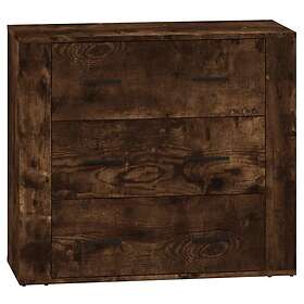 vidaXL Skänk 2 delar rökfärgad ek konstruerat trä 3185412