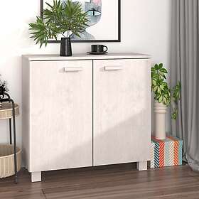 vidaXL Skåp HAMAR vit 85x35x80 cm massiv furu 340493