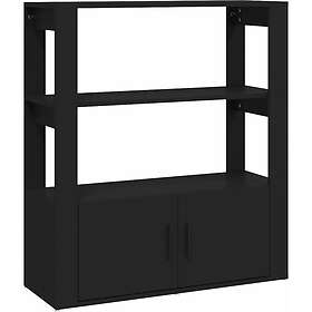 vidaXL Skänk svart 80x30x90 cm konstruerat trä 819461