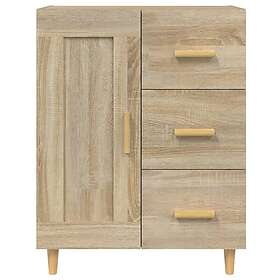 vidaXL Skänk sonoma-ek 69.5x34x90 cm konstruerat trä 812225