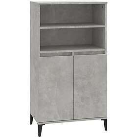 vidaXL Högskåp betonggrå 60x36x110 cm konstruerat trä 821232