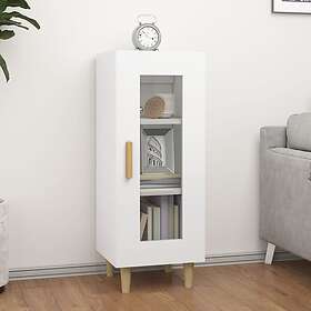 vidaXL Skåp vit högglans 34,5x34x90 cm konstruerat trä 812399