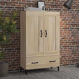 vidaXL Skåp Sonoma-ek 70x31x115 cm konstruerat trä 812576