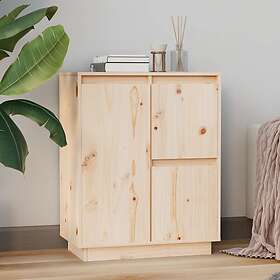 vidaXL Skänk 60x34x75 cm massiv furu 813390