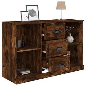 vidaXL Skänk rökfärgad ek 104,5x35,5x67,5 cm konstruerat trä 816237