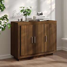 vidaXL Skänk brun ek 92x35x75 cm konstruerat trä 817242