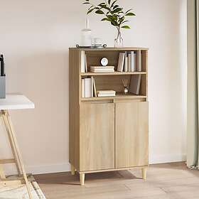 vidaXL Förvaringsskåp sonoma-ek 60x36x110 cm konstruerat trä 821223
