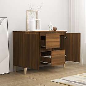 vidaXL Skänk brun ek 103,5x35x70 cm konstruerat trä 815164