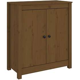 vidaXL Skänk honungsbrun 70x35x80 cm massiv furu 813722