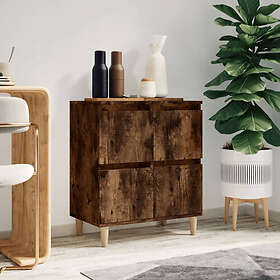 vidaXL Røkt Eik Kommode 60x35x70 cm konstruert tre