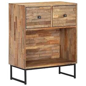 vidaXL Skänk massiv återvunnen teak 60x30x75 cm 246080