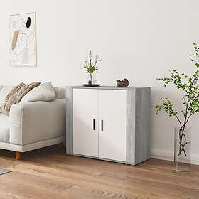 vidaXL Skåp grå sonoma 80x33x70 cm konstruerat trä 816566