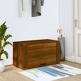 vidaXL Väggmonterat skoskåp brun ek 70x35x38 cm konstruerat trä 821019