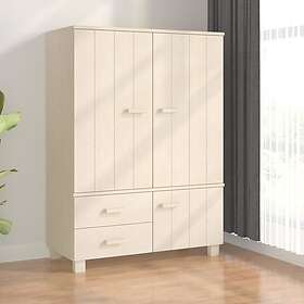 vidaXL Garderob HAMAR honungsbrun 99x45x137 cm massiv furu 340476