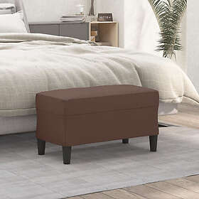 vidaXL Bänk brun 70x35x41 cm konstläder 349393