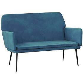 vidaXL Bänk blå 108x79x79 cm sammet 351391