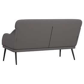 vidaXL Bänk grå 110x76x80 cm konstläder 351433