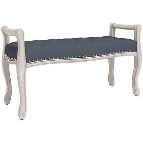 vidaXL Bänk mörkgrå 110x45x60 cm sammet 344440