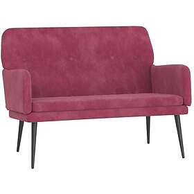 vidaXL Bänk vinröd 108x79x79 cm sammet 351418