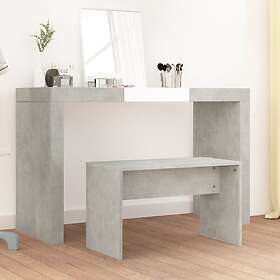 vidaXL Sminkpall betonggrå 70x35x45 cm konstruerat trä 802817