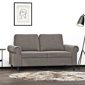 vidaXL 2-sitssoffa ljusgrå 120 cm sammet 349147