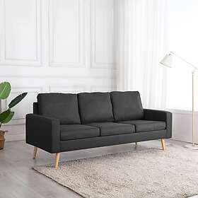 vidaXL 3-personers sofa mørkegrå stof