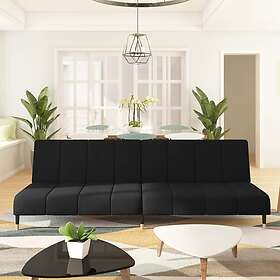 vidaXL Sovesofa 2-sæders svart sammet 337577