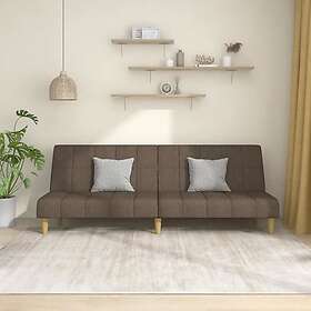 vidaXL Sovesofa 2-sæders taupe tyg 337487