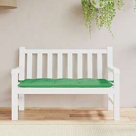 vidaXL Bänkdyna för trädgården grön 120x50x7 cm oxfordtyg 314949