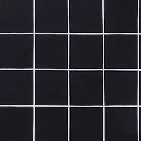 vidaXL Palldyna svartrutig 80x80x12 cm tyg 360507