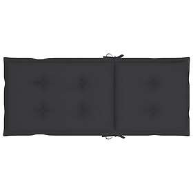 vidaXL Stolsdynor 2 st antracit 120x50x7 cm tyg 314233