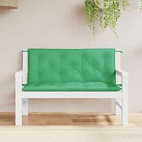 vidaXL Bänkdyna för trädgården grön 120 cm oxfordtyg 315009